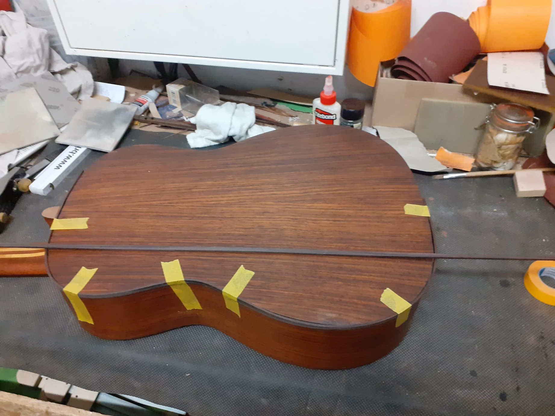 Rudolf Stark Konzertgitarre Restaurierung – Detailansicht 12 – Gitarrenreparatur Heier Guitars bei Dresden und Meißen